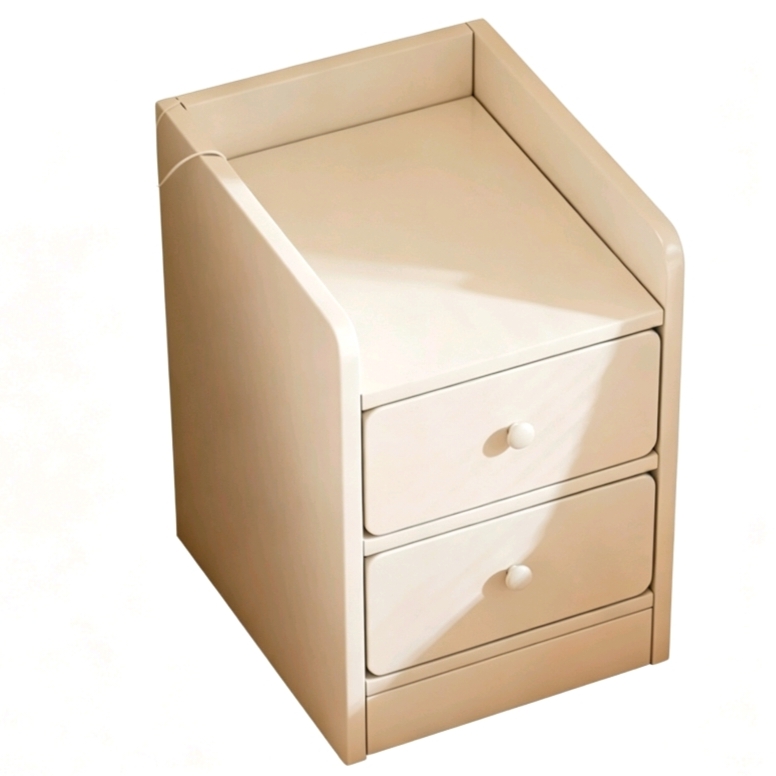 Bedside table, small and narrow storage cabinet - Image 2