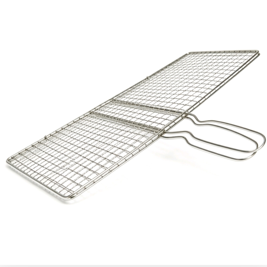 Grilling wire mesh, vegetable rack, fish grilling tongs, grill rack - Image 3