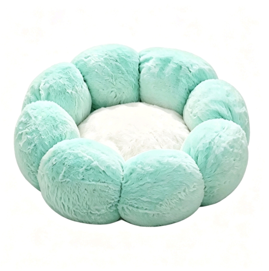 Round Flower Cat Bed - Image 4